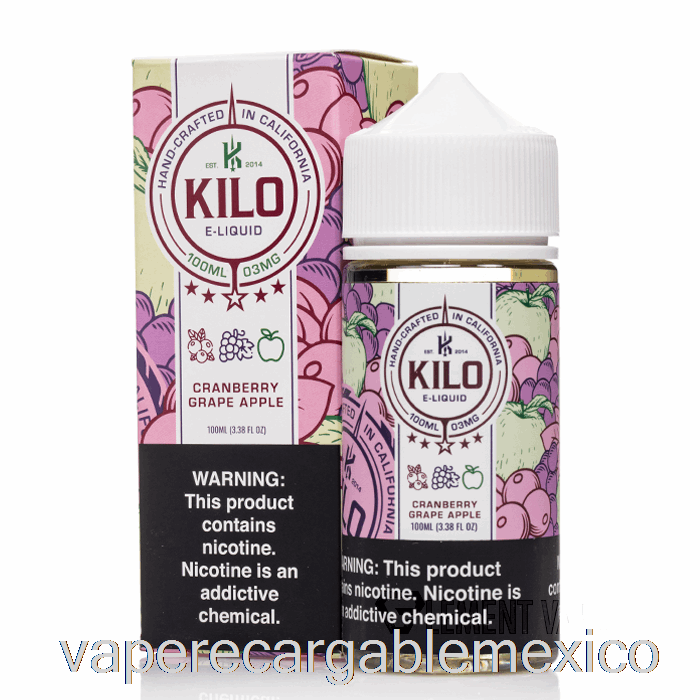 Vape Recargable Arándano Uva Manzana - Kilo Revival - 100ml 6mg
